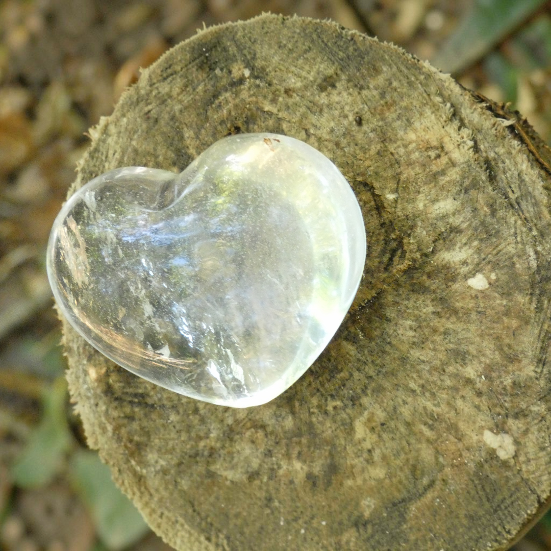 Clear Quartz Crystal Heart