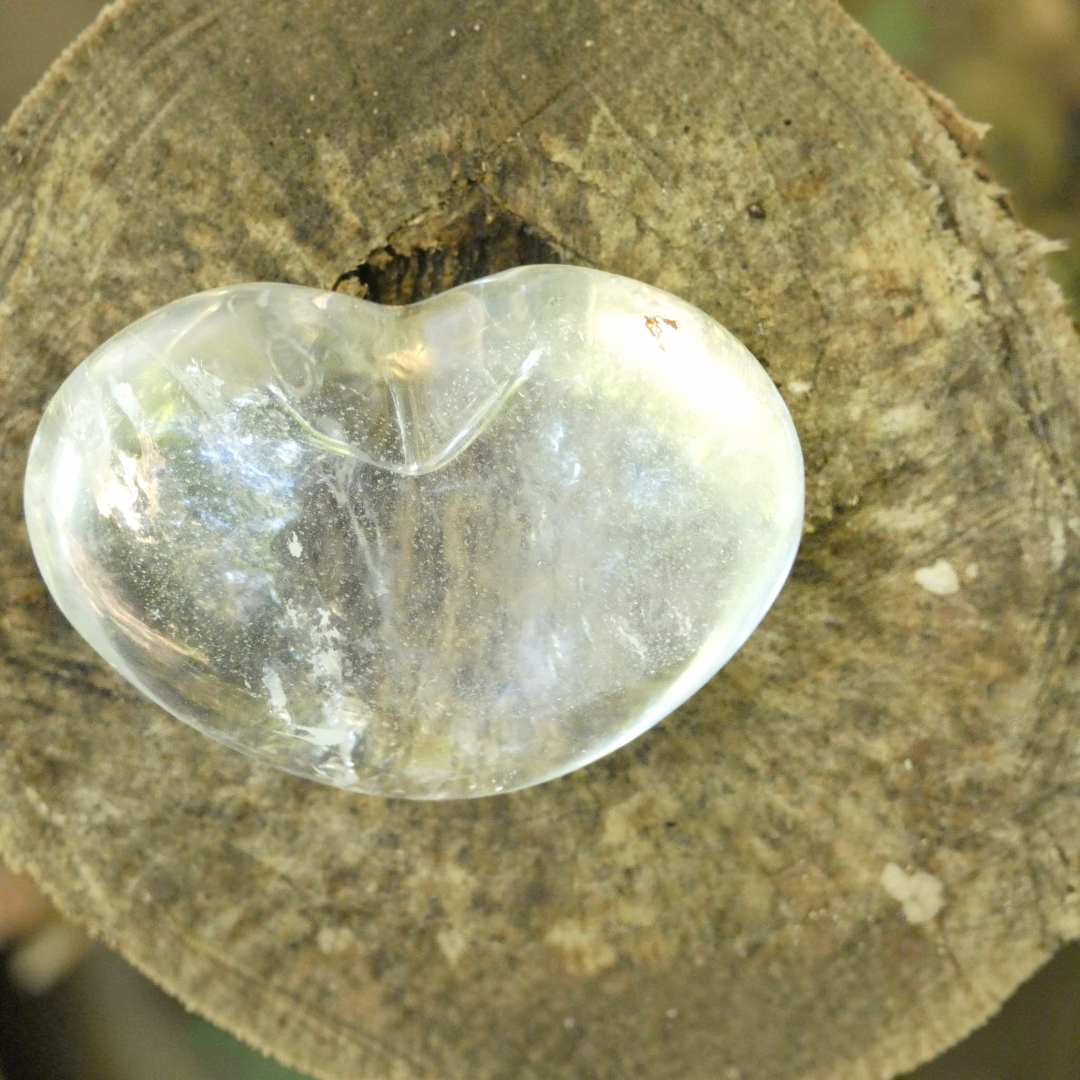 Clear Quartz Crystal Heart