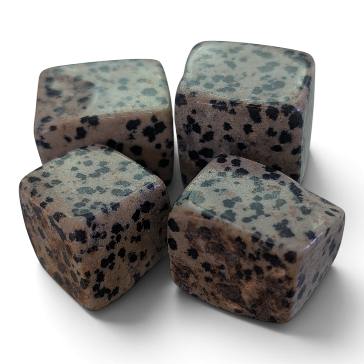 Dalmatian Jasper Cube