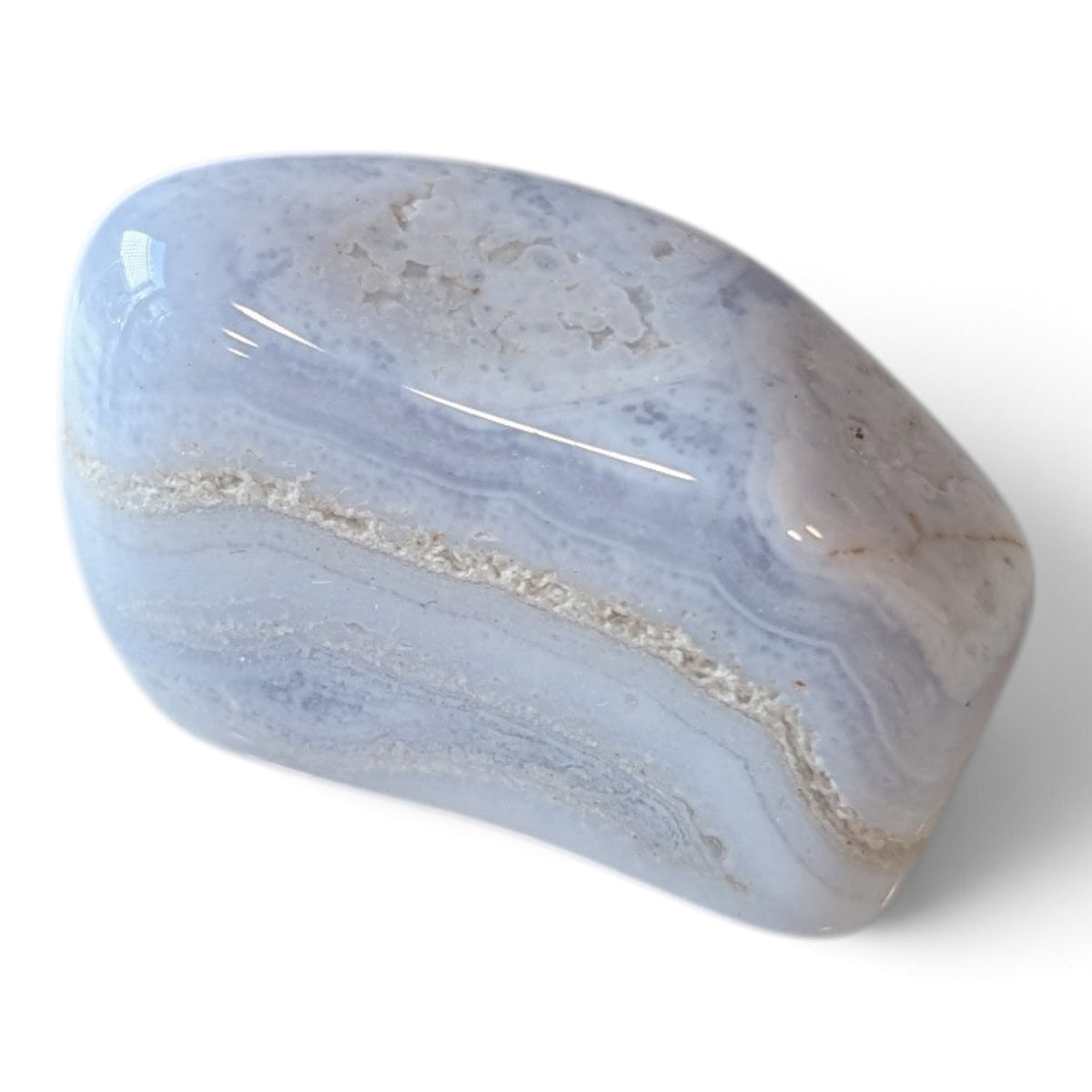 Blue Lace Agate Tumble Stone