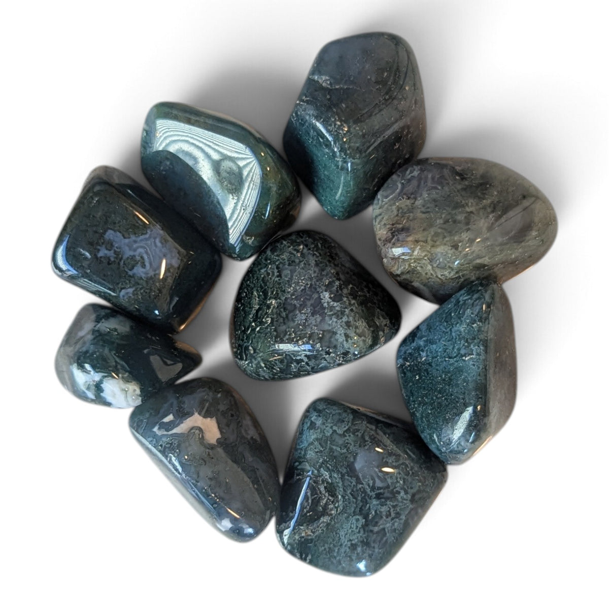 Moss Agate Tumble Stone