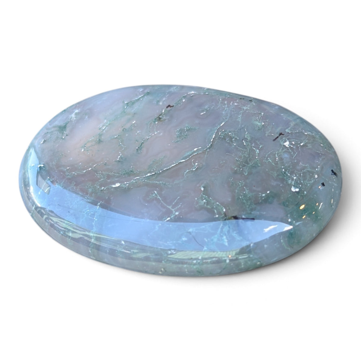 Purple Moss Agate Palmstone