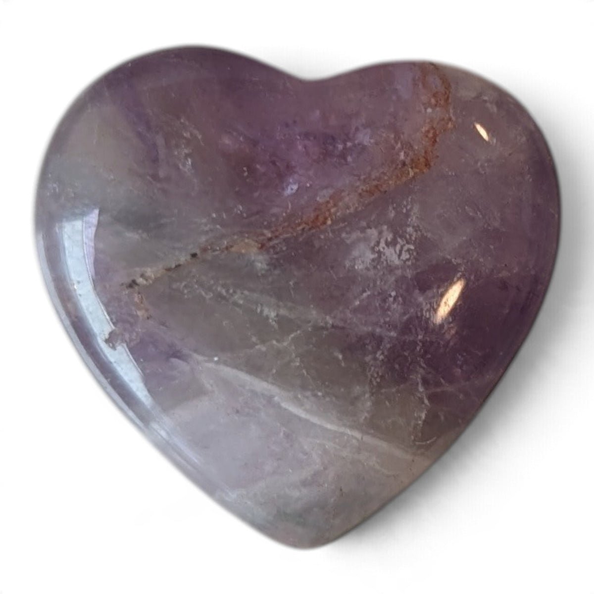Chevron Amethyst Heart