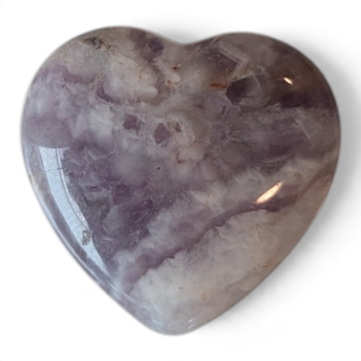 Chevron Amethyst Heart