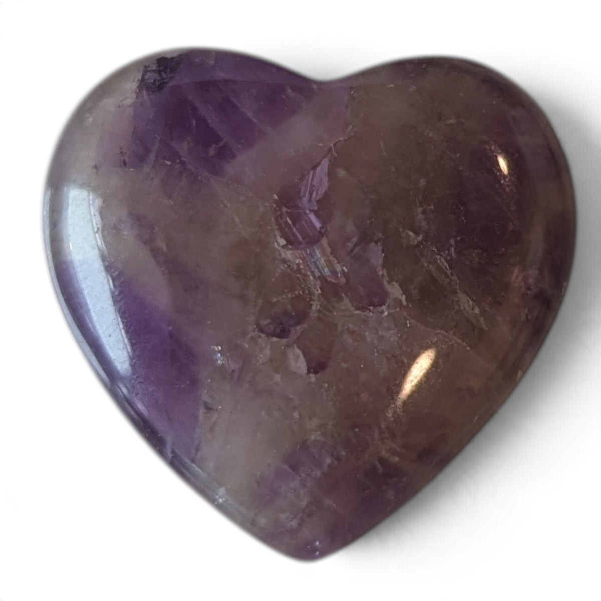Chevron Amethyst Heart
