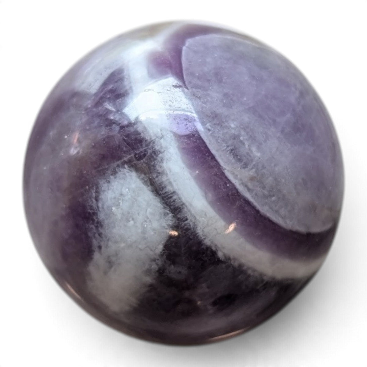 Chevron Amethyst Sphere