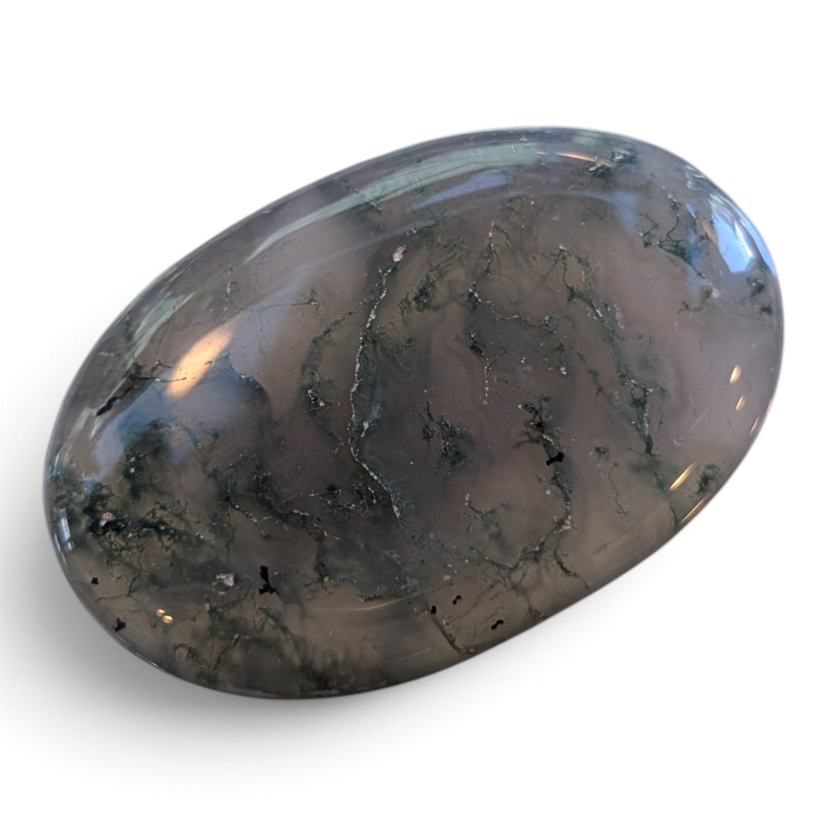 Purple Moss Agate Palmstone